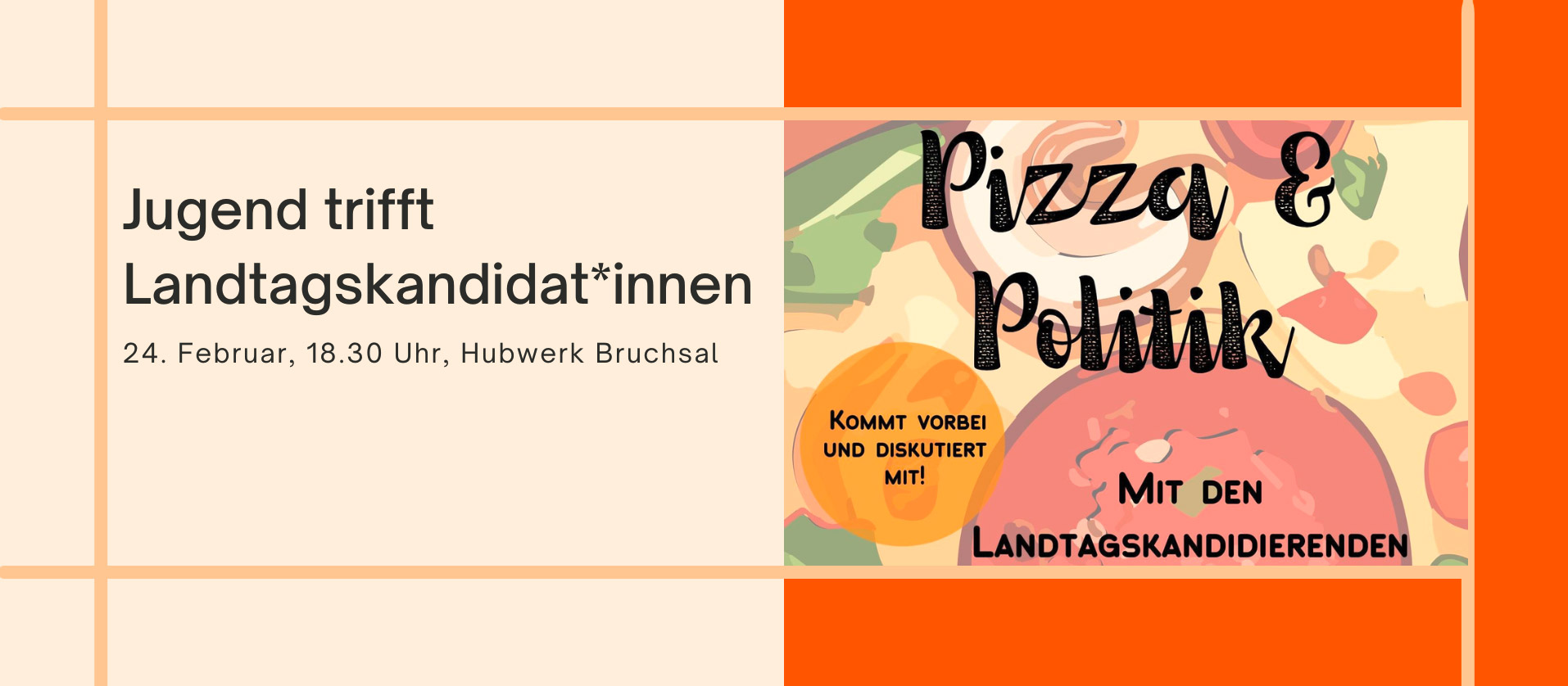 Veranstaltung Jugend trifft Landtagskandidat*innen
